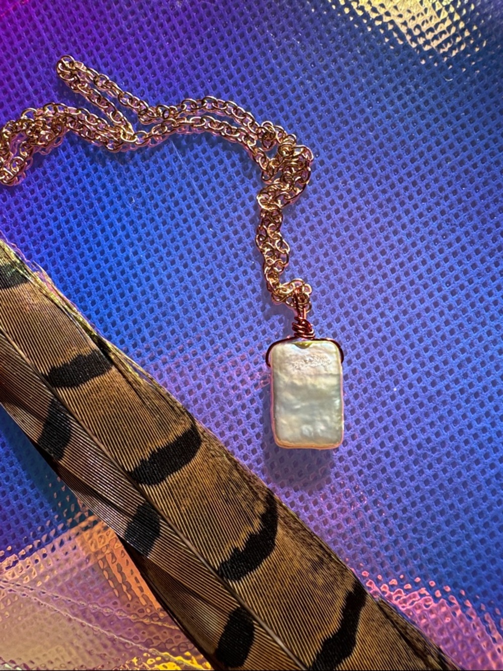 White Baroque Pearl Pendant